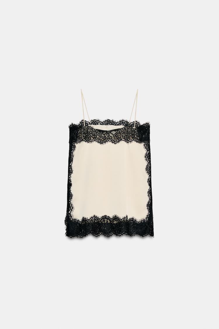 Mia - Lace Satin Cami