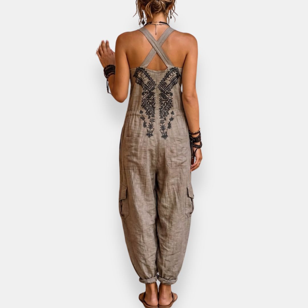 Maria - Embroidered Bohemian Jumpsuit