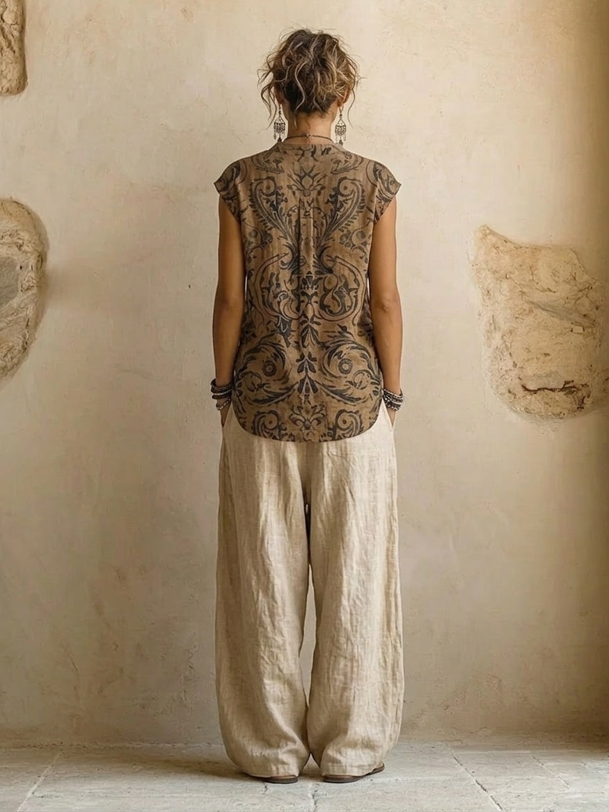 Georgina - Three-Piece Linen Set