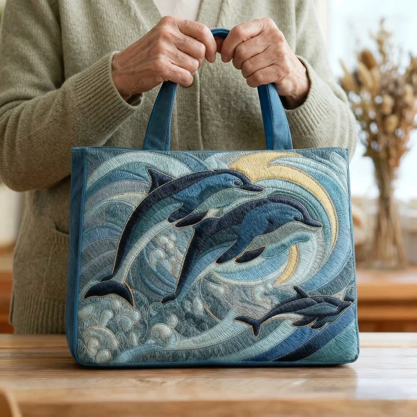 Handmade bag - Ocean Dolphin