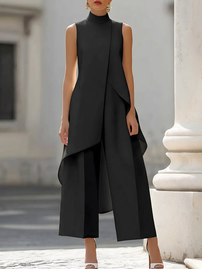 Cecilia - Full-length jumpsuit with elegant drape