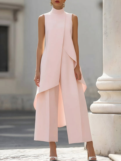 Cecilia - Full-length jumpsuit with elegant drape