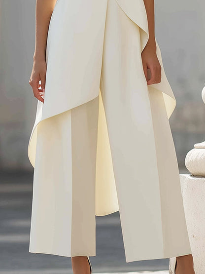 Cecilia - Full-length jumpsuit with elegant drape