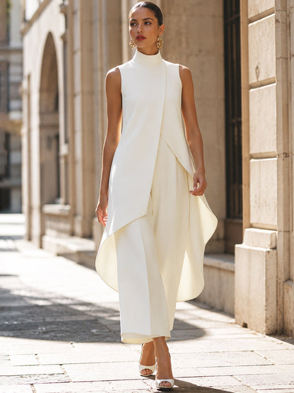 Cecilia - Full-length jumpsuit with elegant drape