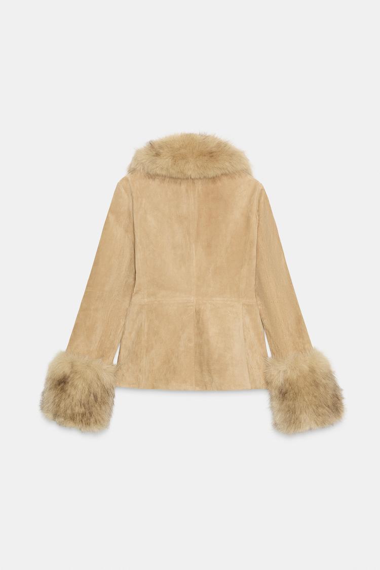 Sophie Camel Fur Coat