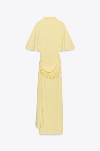 Meravant Celeste Drape Dress