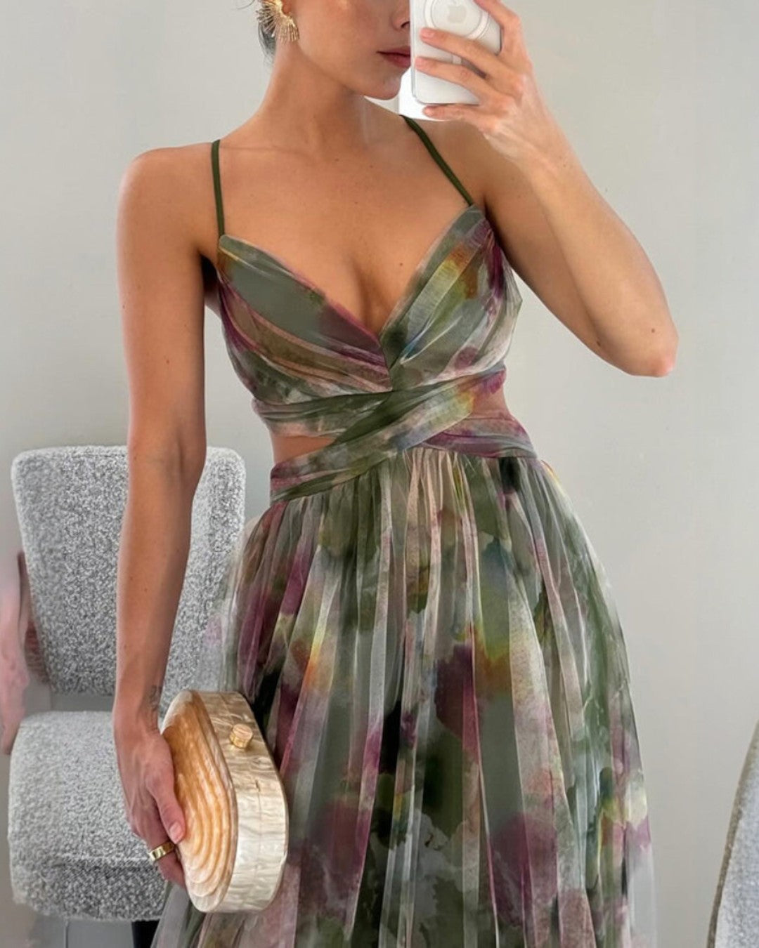 Gemma - Enchanted maxi dress with floral motif