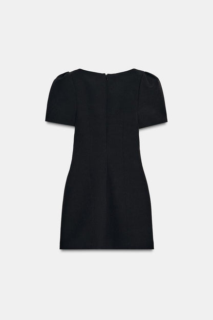 Sculpted Puff Sleeve Dress