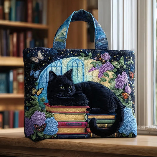 Artisanal bag - Black Cat on the Books