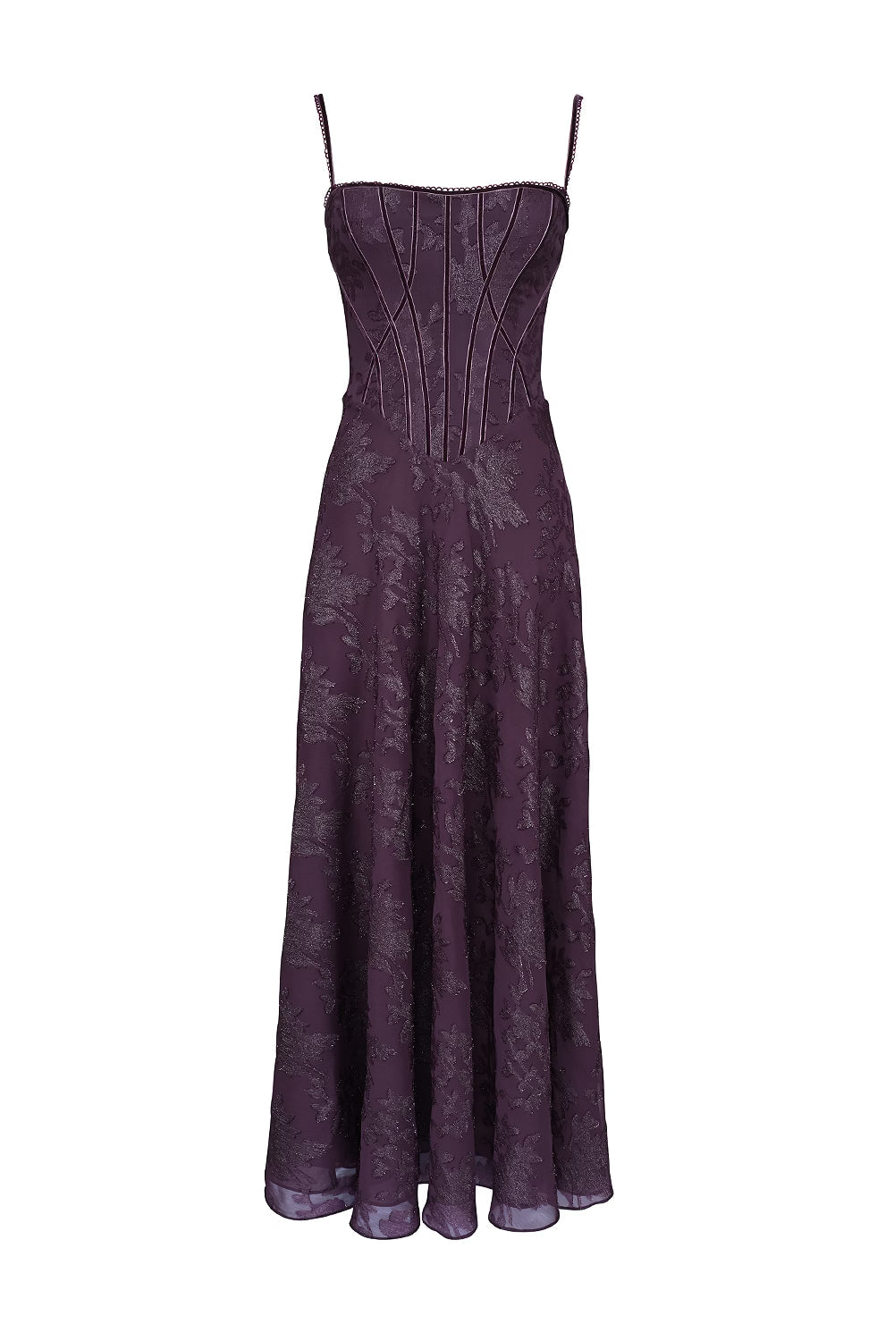 Navy Drape Evening Dress
