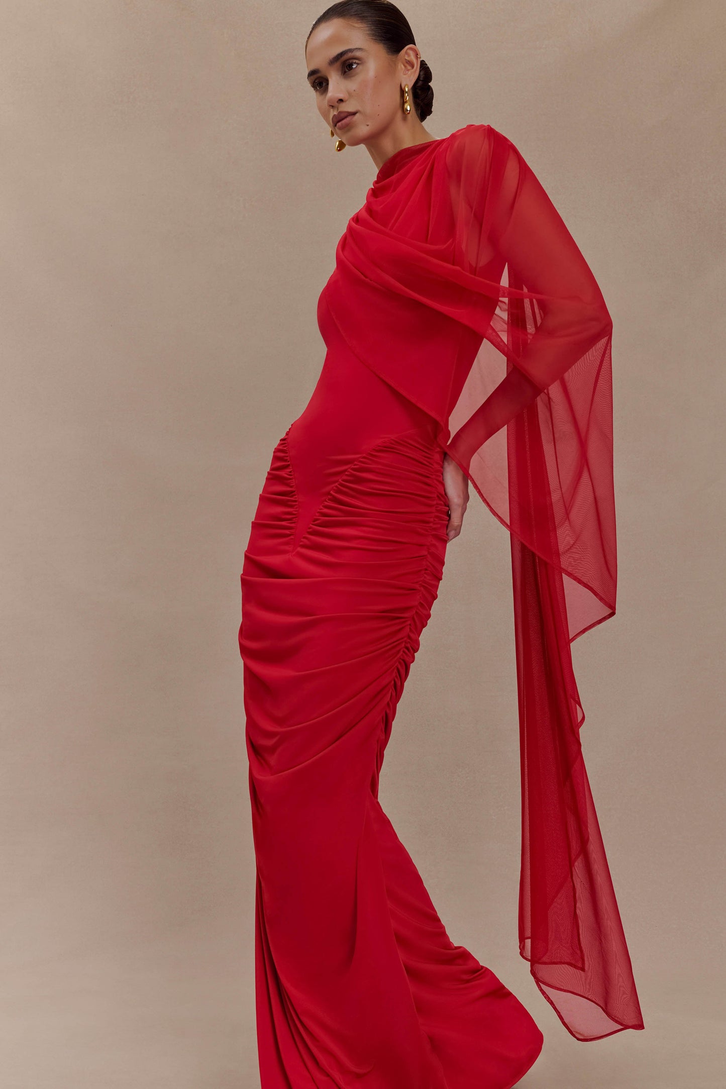 Ella Draped Maxi Dress