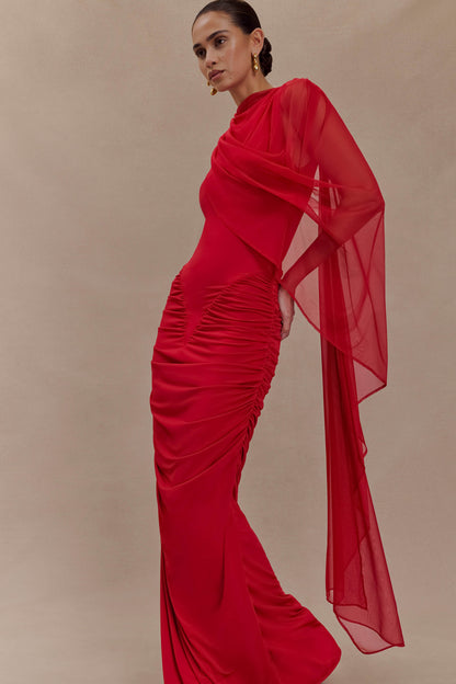 Ella Draped Maxi Dress