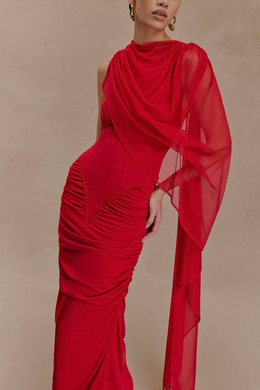 Ella Draped Maxi Dress