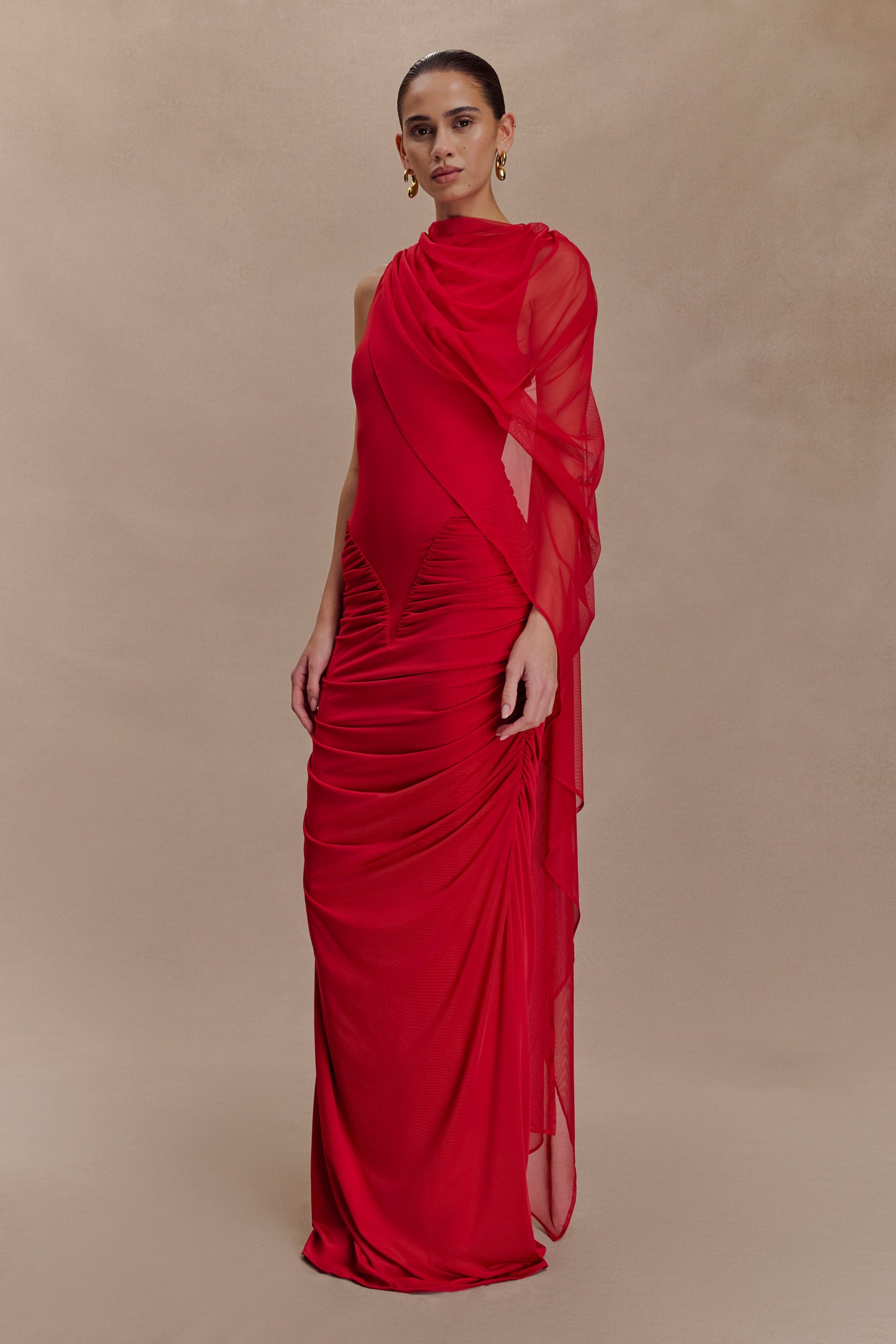 Ella Draped Maxi Dress