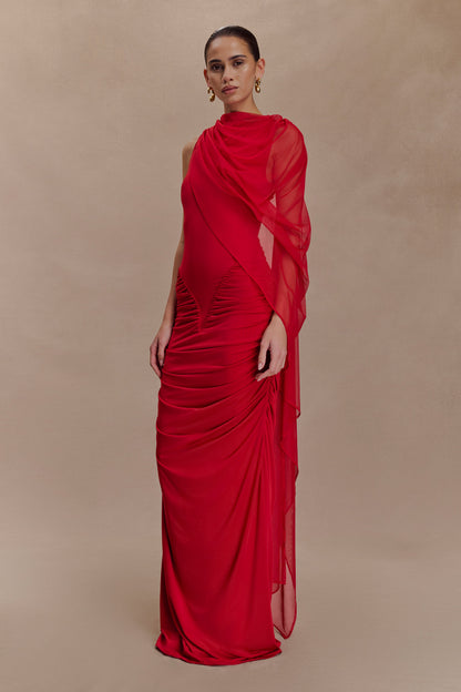 Ella Draped Maxi Dress