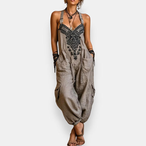 Maria - Embroidered Bohemian Jumpsuit