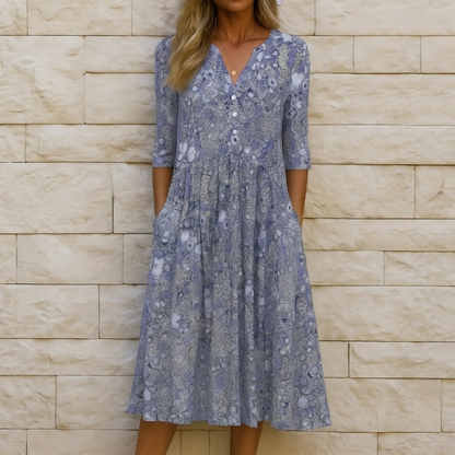 Iris - Elegant Dress with V-Neck