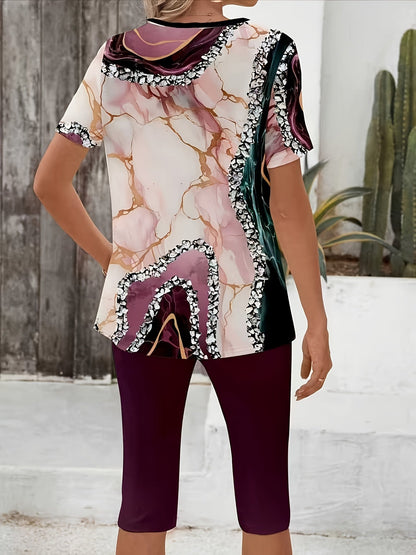Beatrice - Botanical Print Stretch Set
