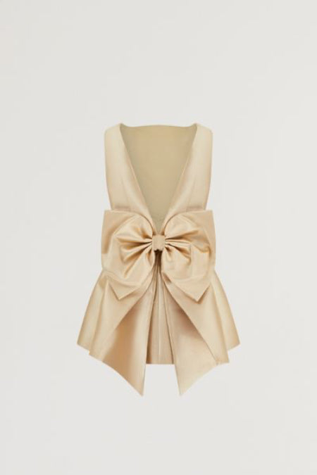 Back Bow Mini Dress
