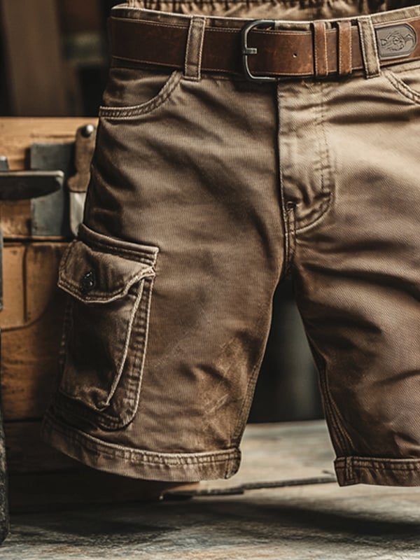Bradley - Retro cargo shorts with multiple pockets