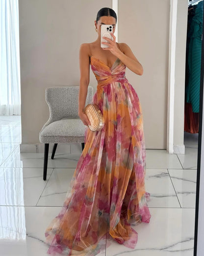 Gemma - Enchanted maxi dress with floral motif