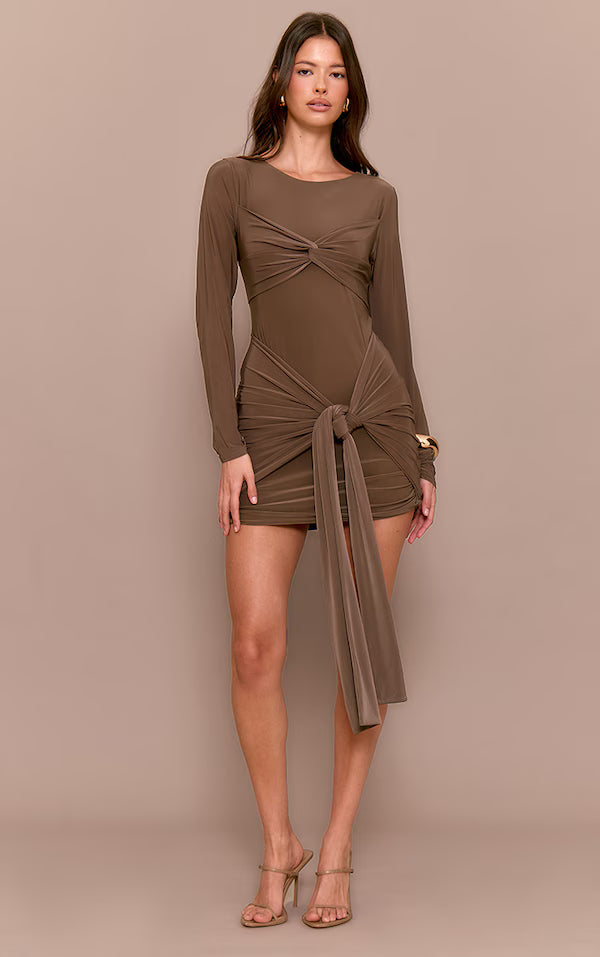Slinky Twist Front Dress