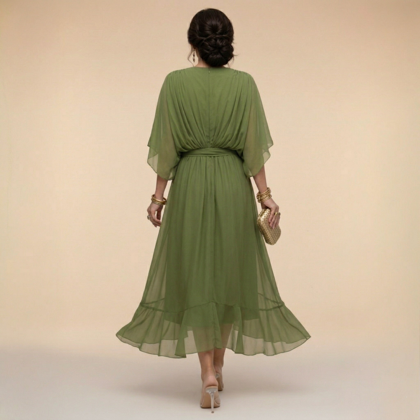 Florence - Elegant Maxi Dress with V-neck