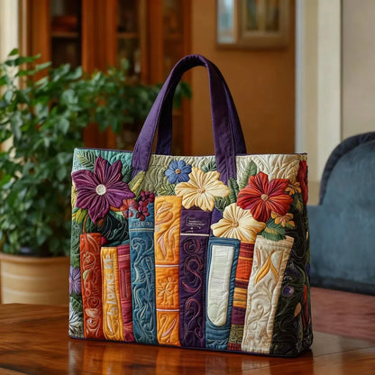 Quilted bag - For Book Lovers