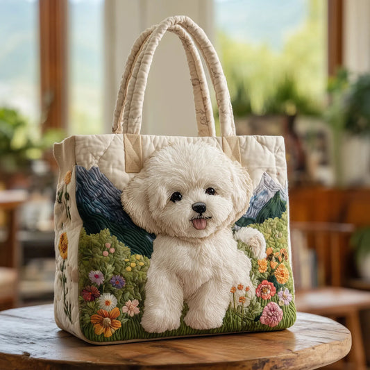 Handmade quilted bag - Enchanted Dog