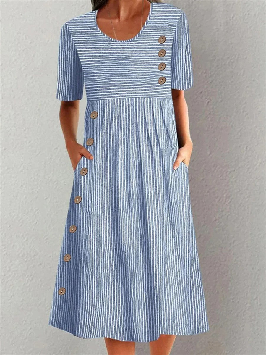 Orla - Striped midi dress