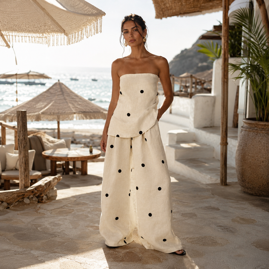 Eleanor - Mediterranean Polka Dot Set