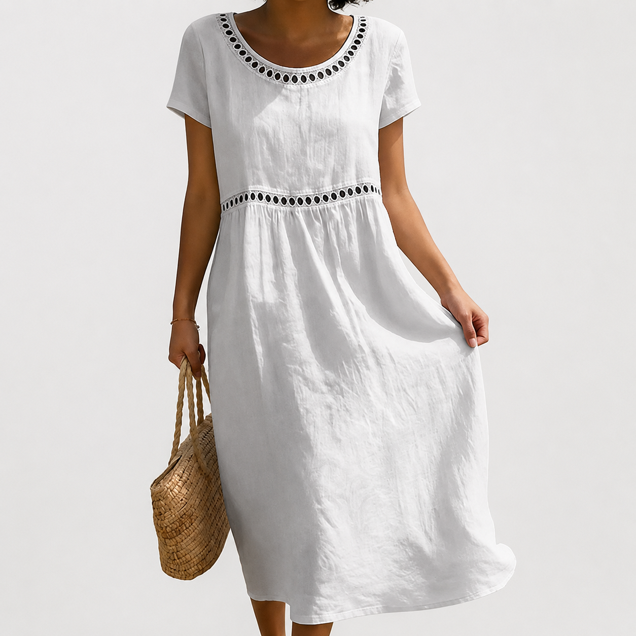 Camille - Embroidered dress for women
