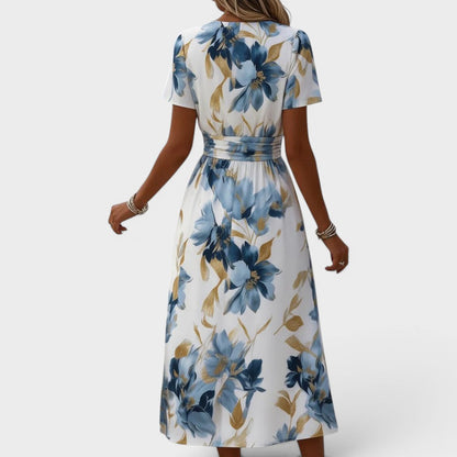 Ivy - Floral Wrap Midi Dress