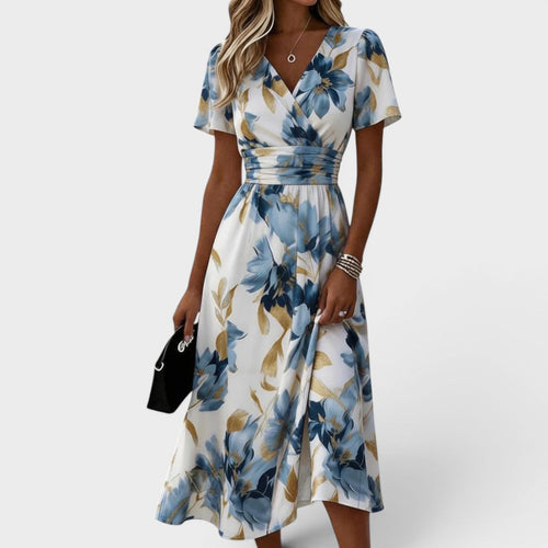 Ivy - Floral Wrap Midi Dress