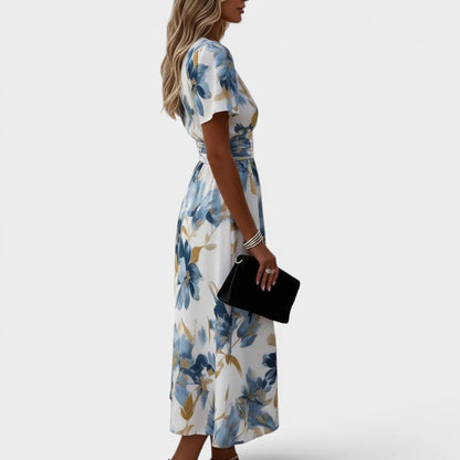 Ivy - Floral Wrap Midi Dress