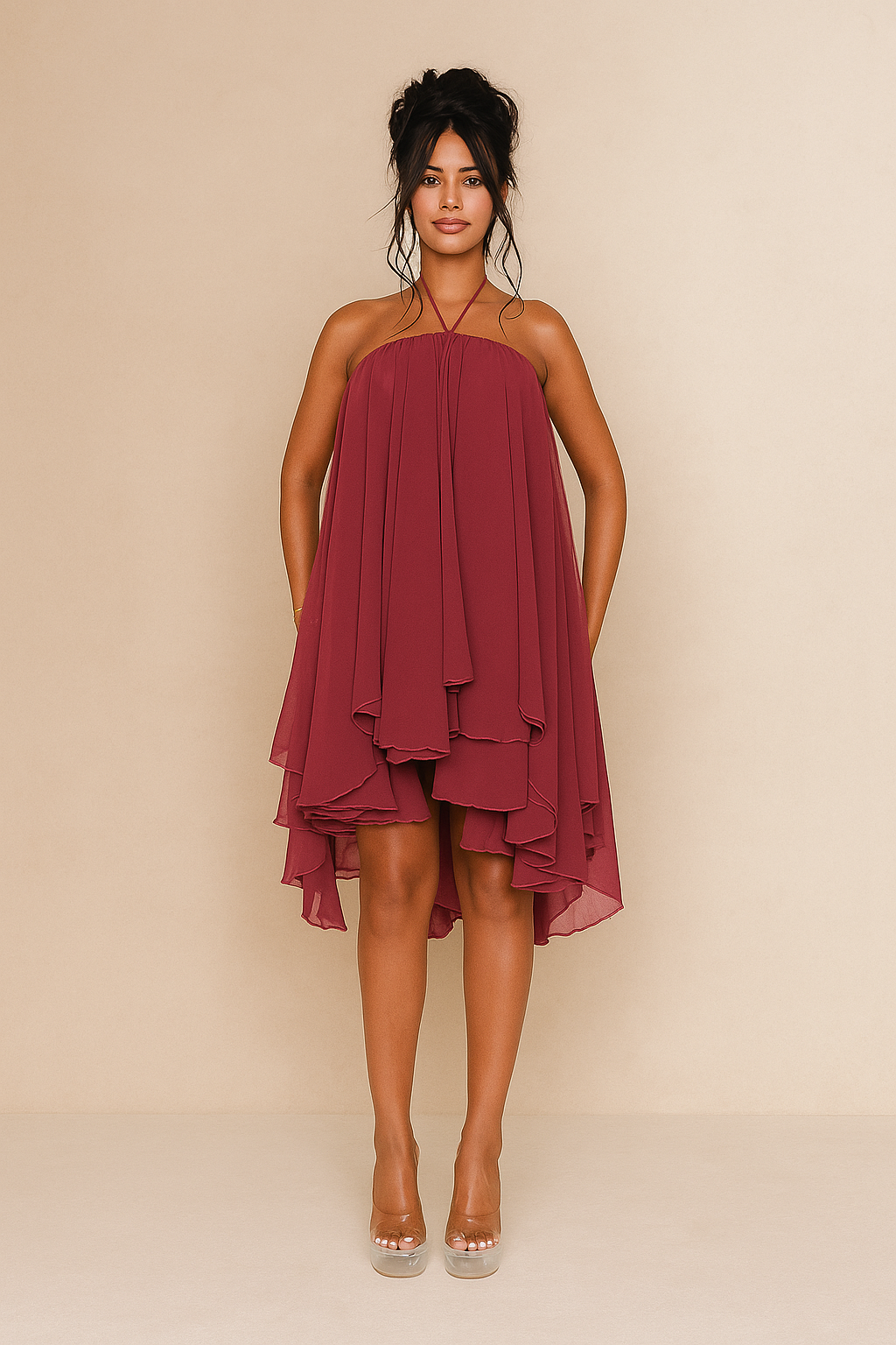 Moonlit Veil Dress