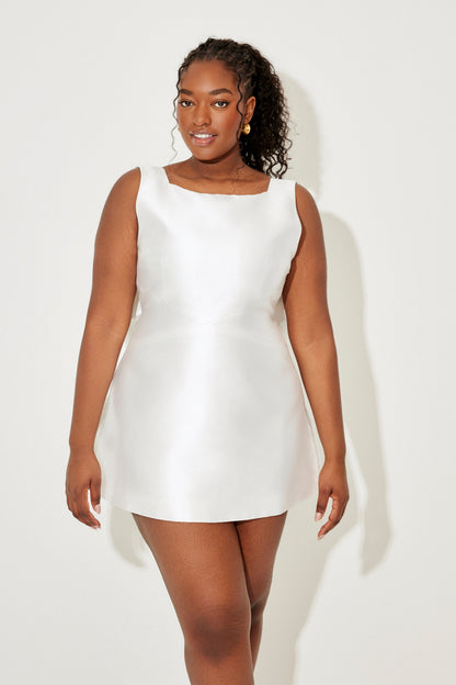 Back Bow Mini Dress