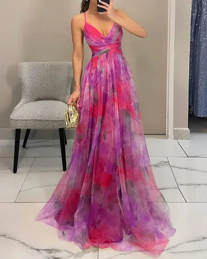 Gemma - Enchanted maxi dress with floral motif