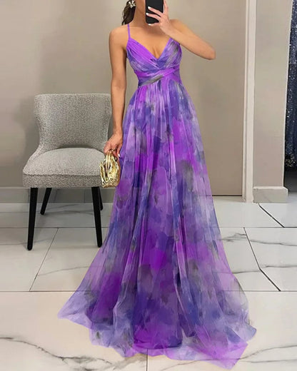 Gemma - Enchanted maxi dress with floral motif