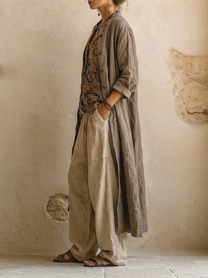 Georgina - Three-Piece Linen Set