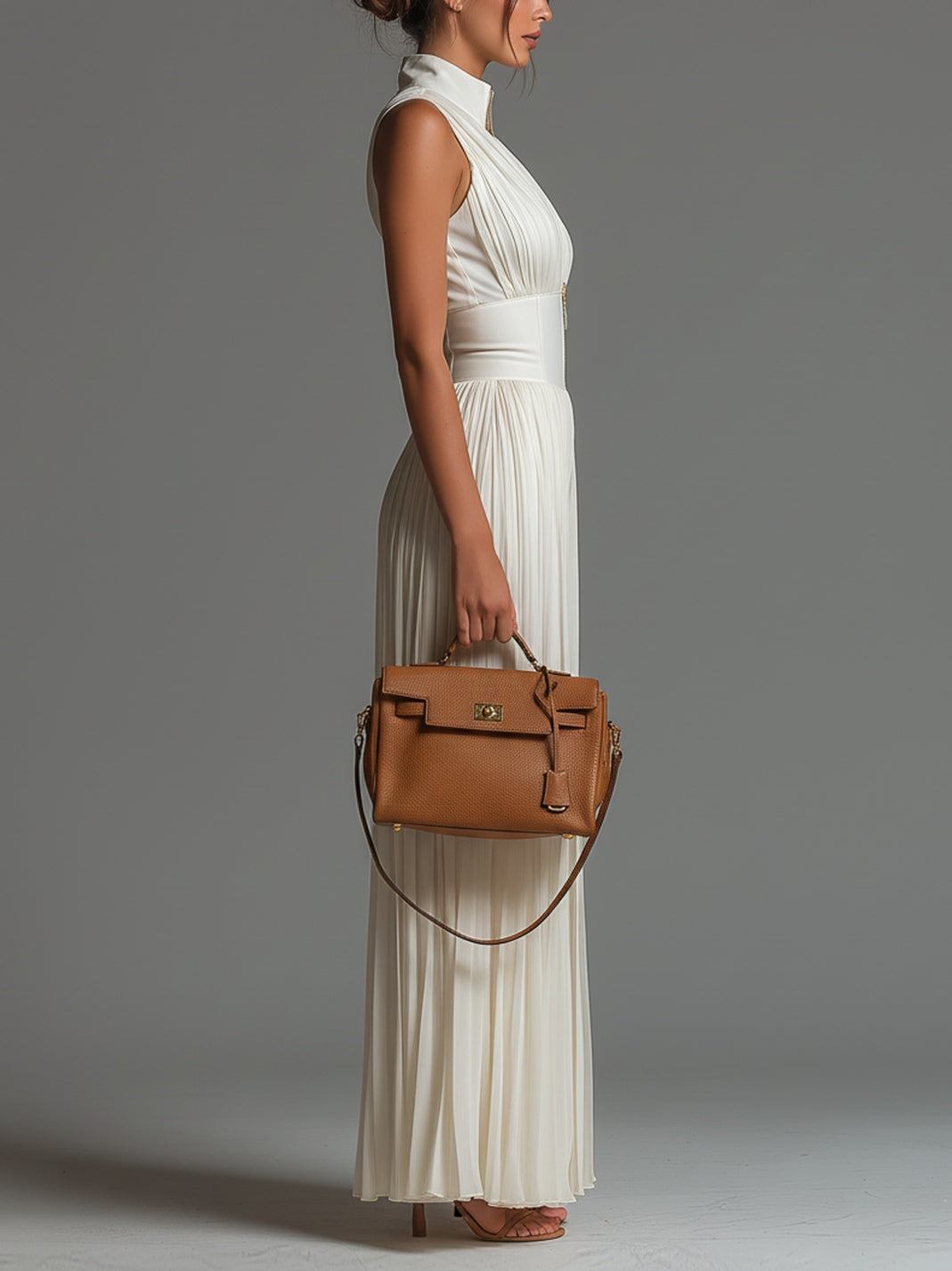 Emilia - Pleated floral chiffon jumpsuit