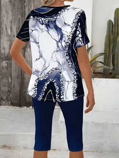 Beatrice - Botanical Print Stretch Set
