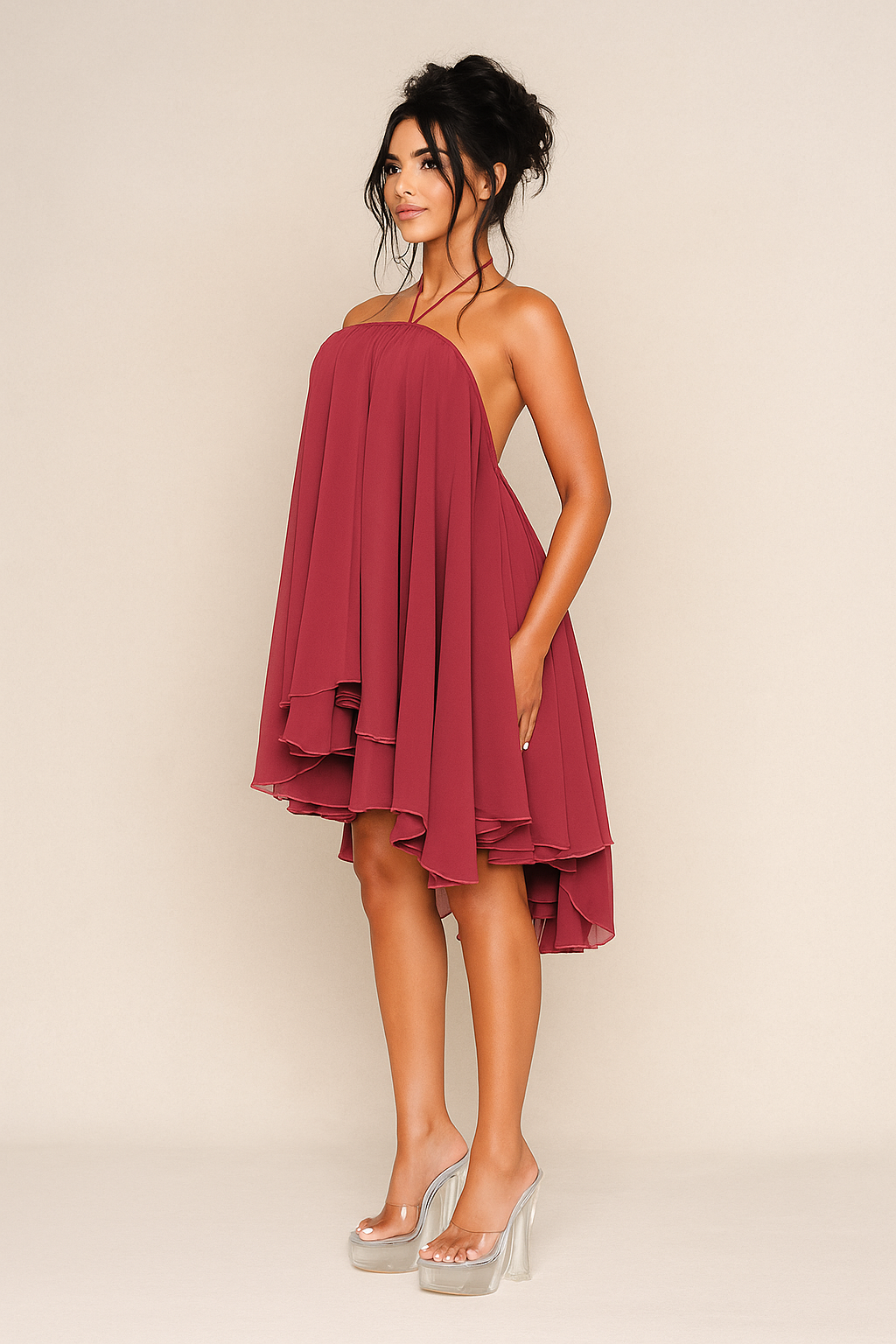 Moonlit Veil Dress