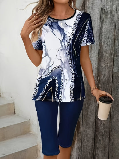 Beatrice - Botanical Print Stretch Set