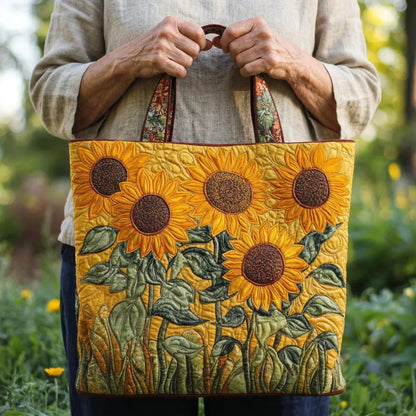 Classic quilted bag - Sunflowers