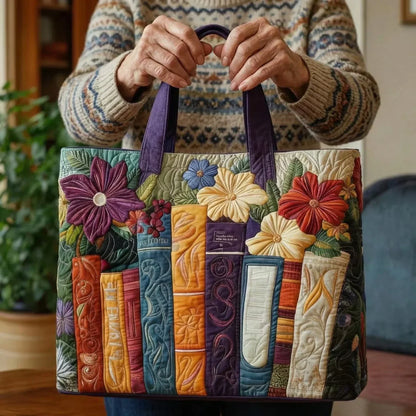 Quilted bag - For Book Lovers
