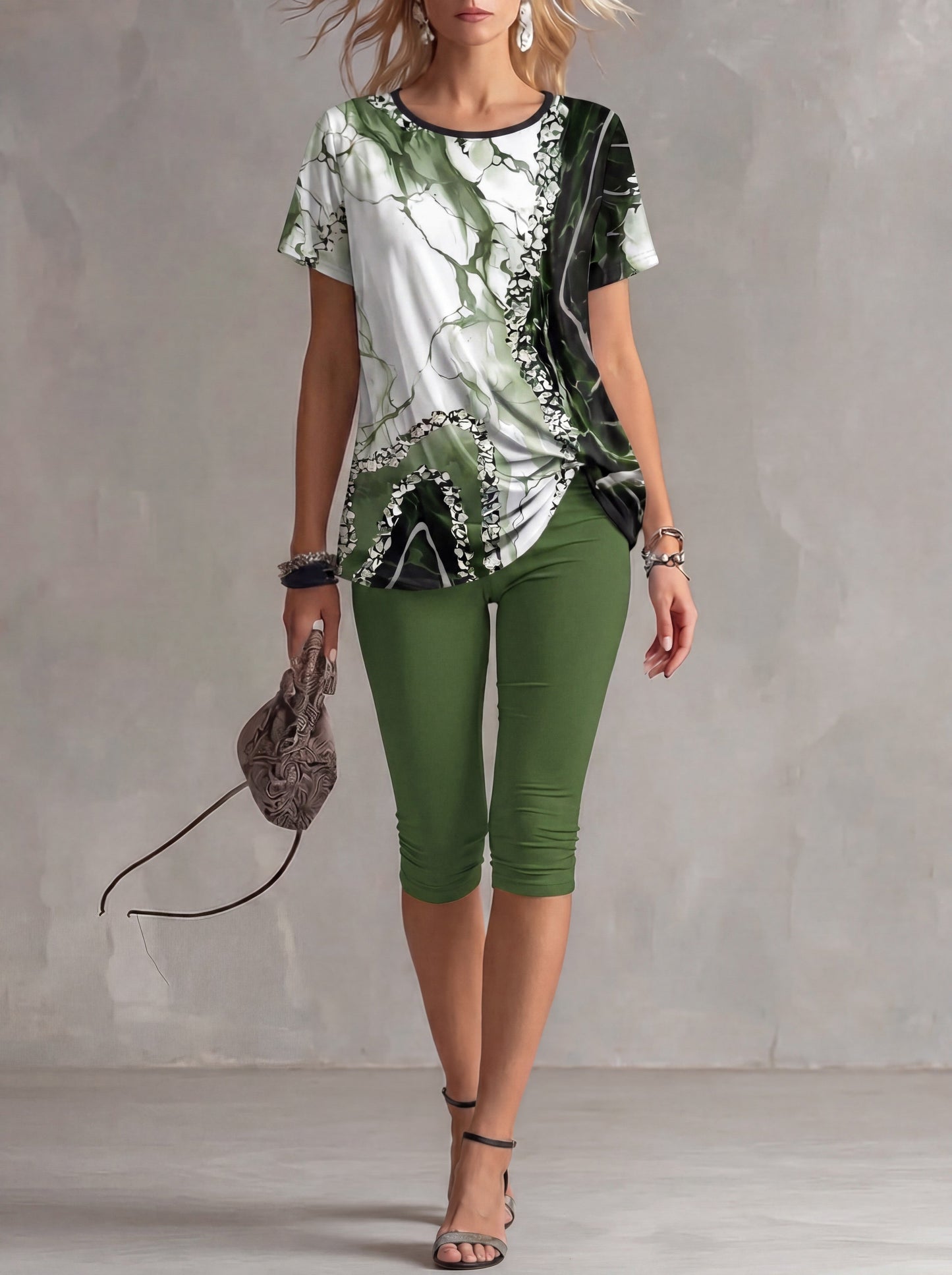 Beatrice - Botanical Print Stretch Set