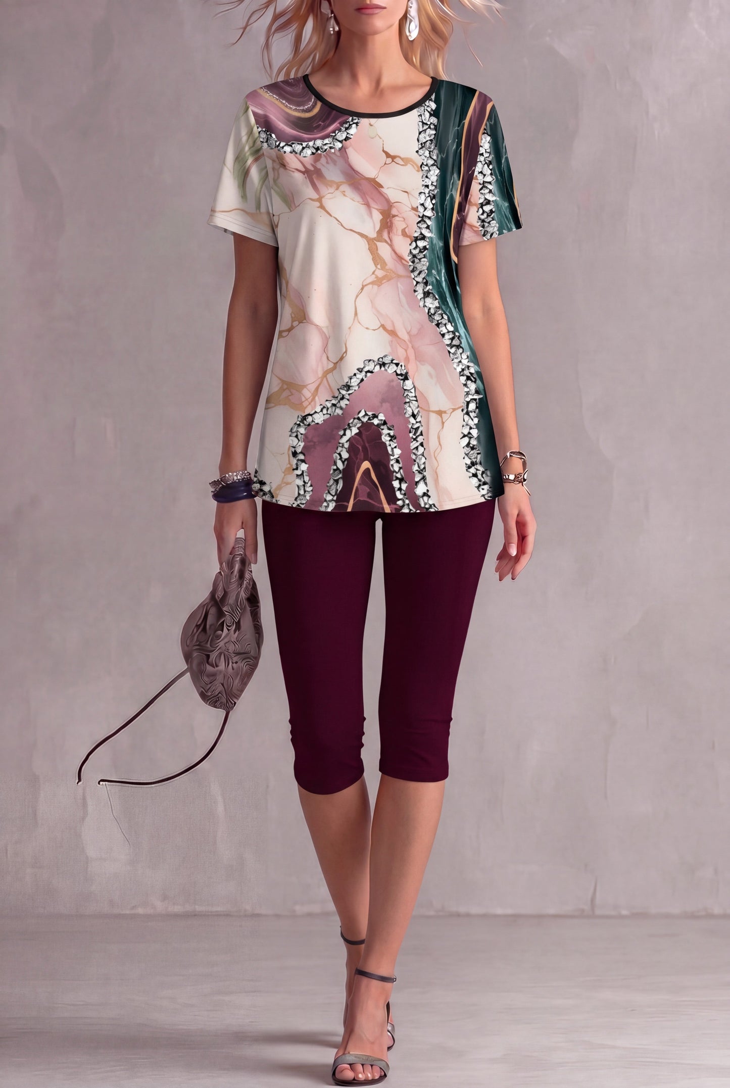 Beatrice - Botanical Print Stretch Set