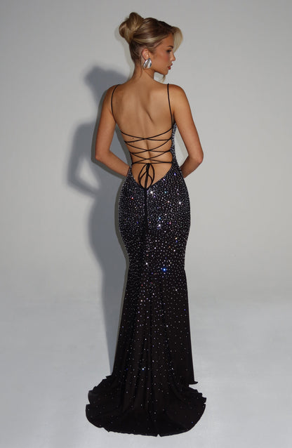 Midnight Glam Glitter Dress