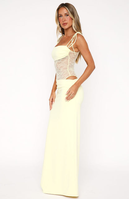 Buttercream Corset Winter Gown